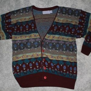 Vintage Sz XL Gitano Sportswear Cardigan Button up